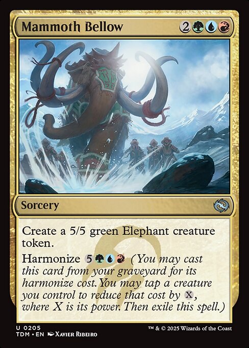 Mammoth Bellow (TDM 205) [Tarkir: Dragonstorm]