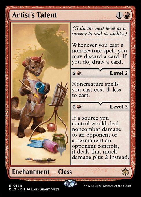 Artist's Talent (PBLB 124p) [Bloomburrow Promos]