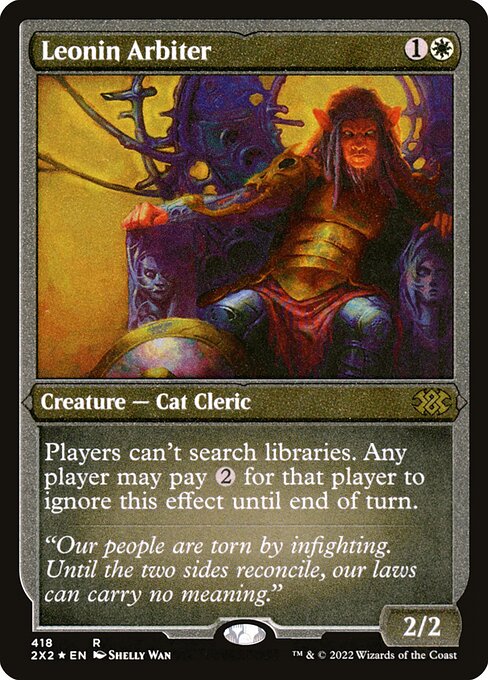Leonin Arbiter (2X2 418) [Double Masters 2022]