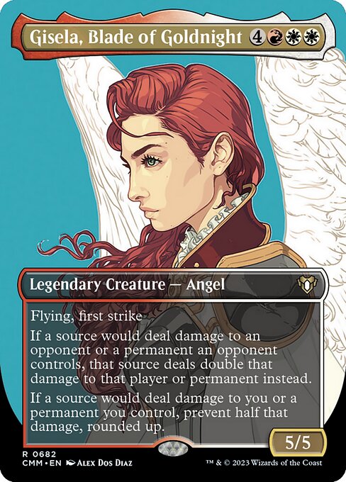 Gisela, Blade of Goldnight (Borderless · Full Art) (CMM 682) [Commander Masters]