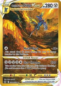 Origin Forme Dialga VSTAR (Secret) (GG68/GG70) [SWSH: Crown Zenith: Galarian Gallery]