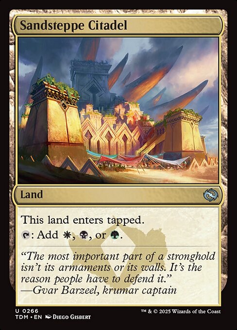 Sandsteppe Citadel (TDM 266) [Tarkir: Dragonstorm]