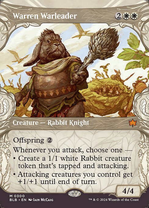 Warren Warleader (Borderless · Showcase) (BLB 300) [Bloomburrow]