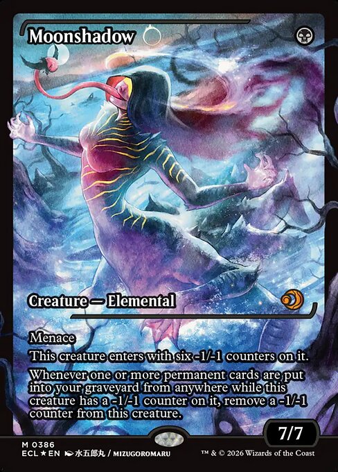 Moonshadow (Showcase · Full Art) (ECL 386) [Lorwyn Eclipsed]