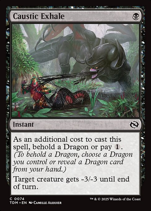 Caustic Exhale (TDM 74) [Tarkir: Dragonstorm]