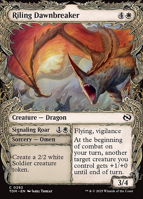 Riling Dawnbreaker // Signaling Roar (TDM 292) [Tarkir: Dragonstorm]