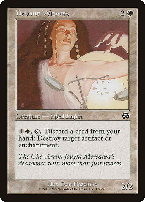 Devout Witness (MMQ 17) [Mercadian Masques]