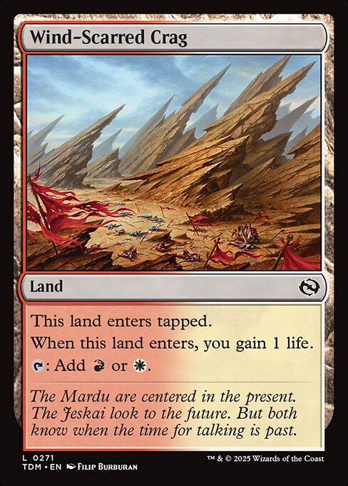 Wind-Scarred Crag (TDM 271) [Tarkir: Dragonstorm]