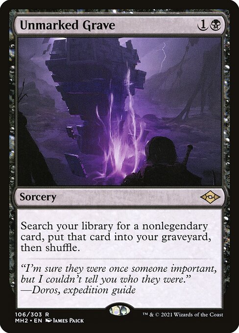Unmarked Grave (MH2 106) [Modern Horizons 2]
