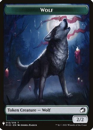 Wolf // Soldier Double-Sided Token [Secret Lair: From Cute to Brute Tokens]