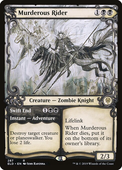 Murderous Rider // Swift End (ELD 287) [Throne of Eldraine]