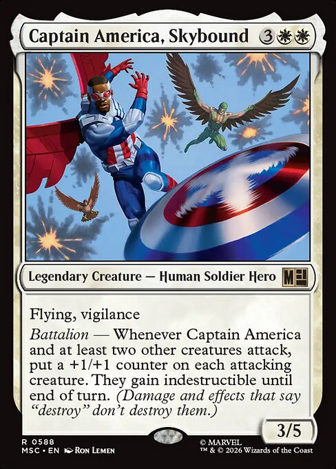 Captain America, Skybound (MSC 588) [Marvel Super Heroes Commander]