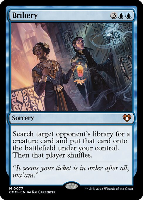 Bribery (CMM 77) [Commander Masters]