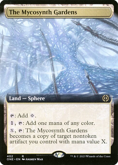 The Mycosynth Gardens (Extended Art) (ONE 402) [Phyrexia: All Will Be One]
