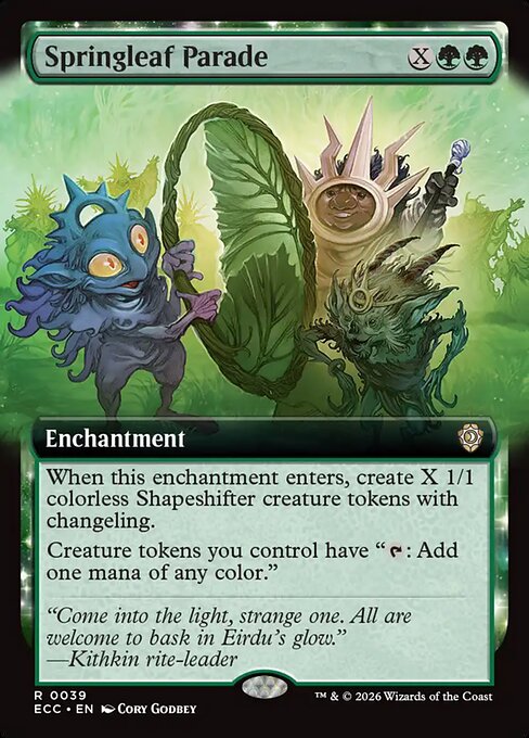 Springleaf Parade (ECC 39) [Lorwyn Eclipsed Commander]