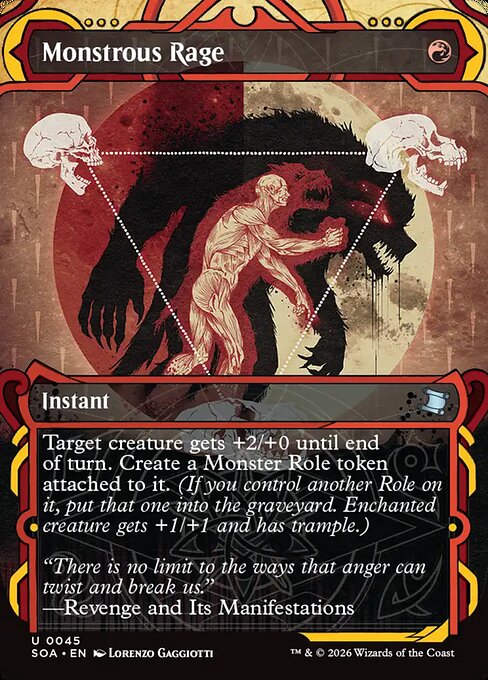 Monstrous Rage (SOA 45) [Secrets of Strixhaven Mystical Archive]