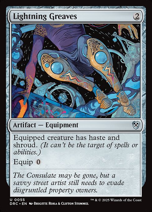 Lightning Greaves (DRC 55) [Aetherdrift Commander]