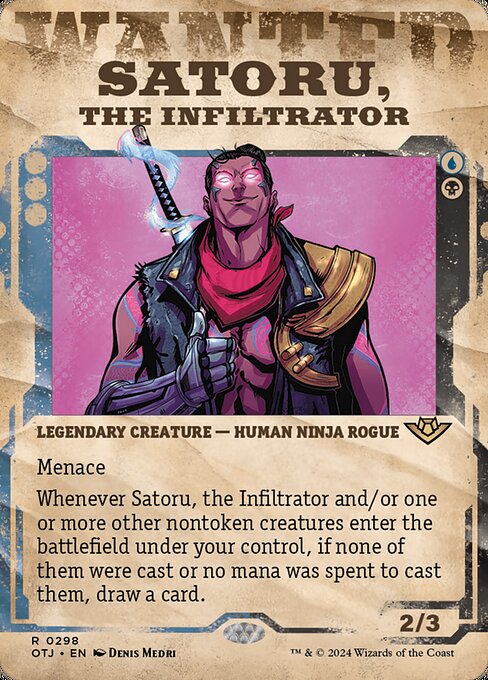 Satoru, the Infiltrator (OTJ 298) [Outlaws of Thunder Junction]