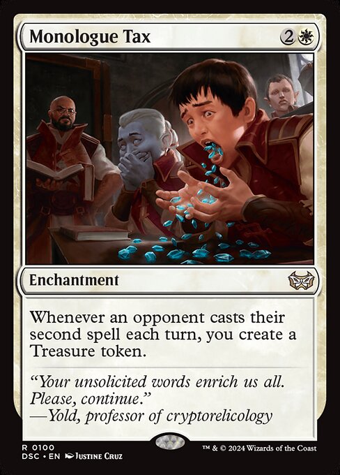 Monologue Tax (DSC 100) [Duskmourn: House of Horror Commander]
