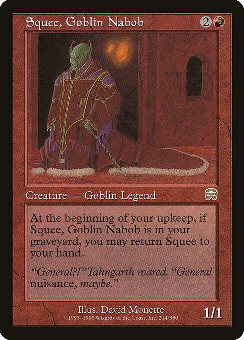 Squee, Goblin Nabob (MMQ 214) [Mercadian Masques]