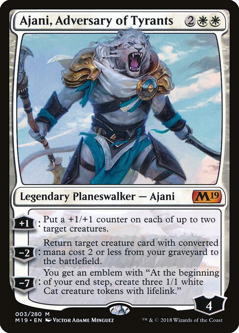 Ajani, Adversary of Tyrants (M19 3) [Core Set 2019]