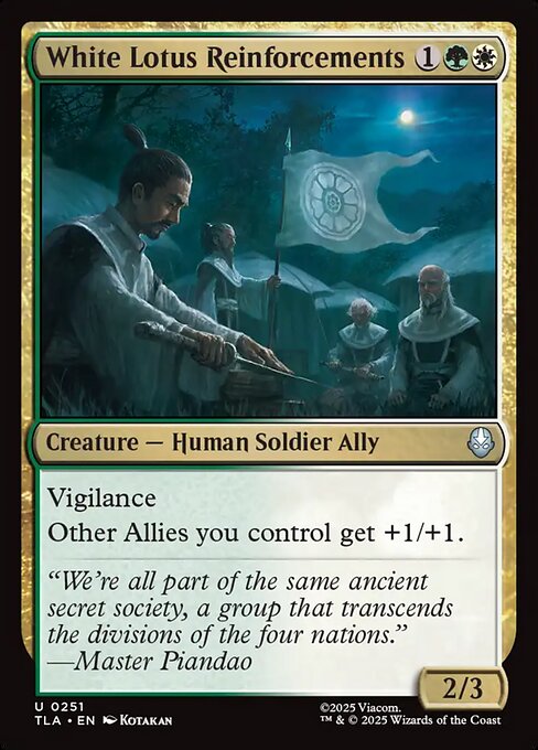 White Lotus Reinforcements (TLA 251) [Avatar: The Last Airbender]