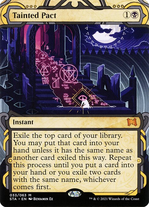 Tainted Pact (Borderless · Showcase) (STA 33) [Strixhaven Mystical Archive]