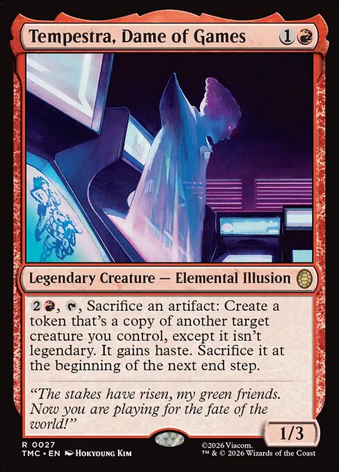 Tempestra, Dame of Games (Surge Foil) (TMC 27) [Teenage Mutant Ninja Turtles Eternal]