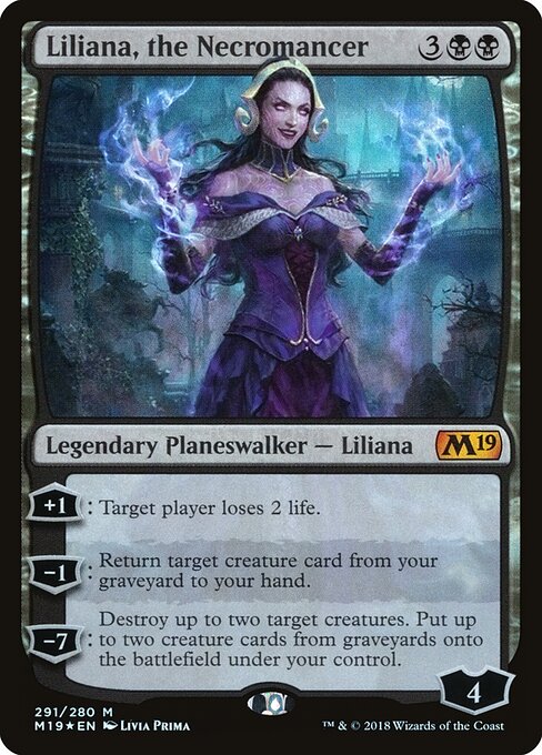 Liliana, the Necromancer (M19 291) [Core Set 2019]