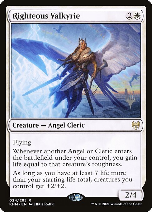 Righteous Valkyrie (PKHM 24p) [Kaldheim Promos]