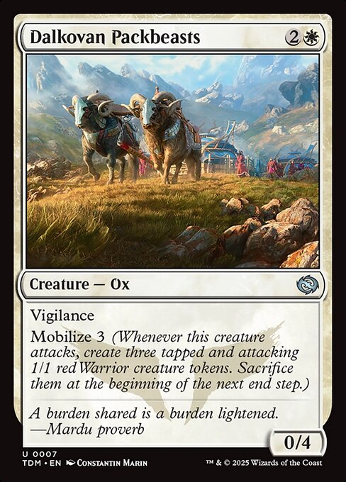 Dalkovan Packbeasts (TDM 7) [Tarkir: Dragonstorm]