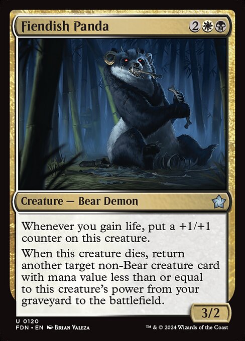 Fiendish Panda (FDN 120) [Foundations]