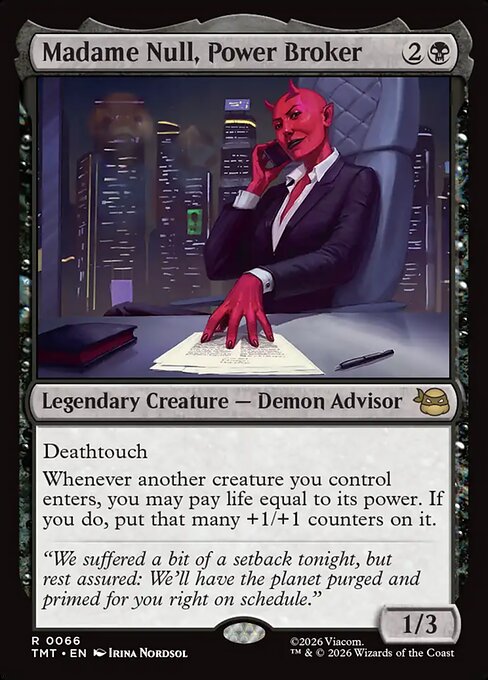 Madame Null, Power Broker (TMT 66) [Teenage Mutant Ninja Turtles]