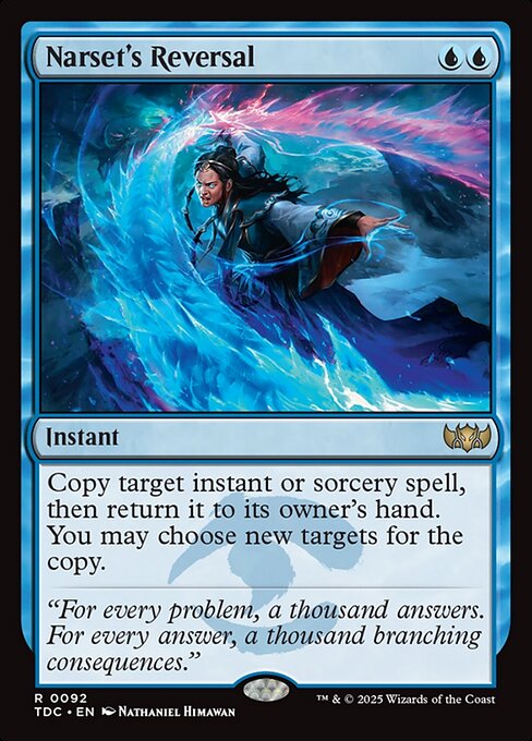 Narset's Reversal (TDC 92) [Tarkir: Dragonstorm Commander]
