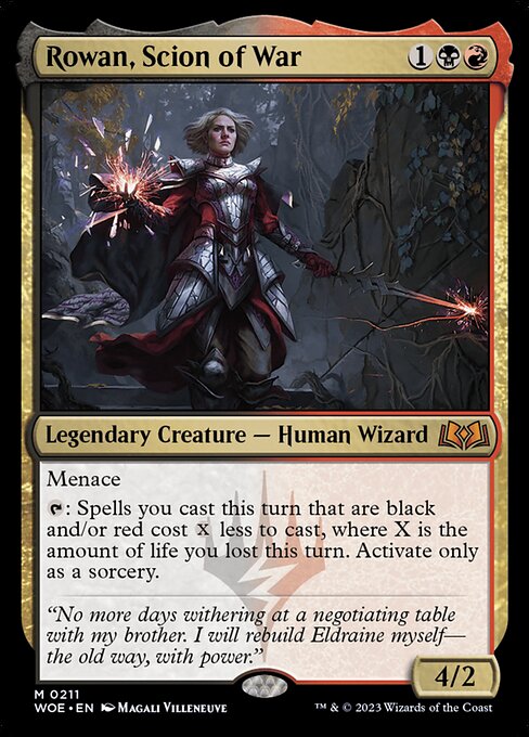 Rowan, Scion of War (WOE 211) [Wilds of Eldraine]