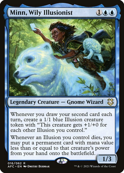Minn, Wily Illusionist (AFC 16) [Forgotten Realms Commander]