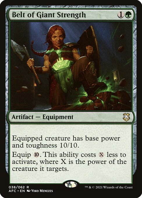 Belt of Giant Strength (AFC 38) [Forgotten Realms Commander]