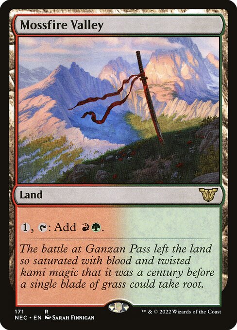 Mossfire Valley (NEC 171) [Neon Dynasty Commander]