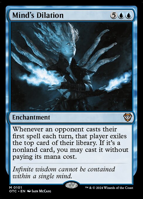 Mind's Dilation (OTC 101) [Outlaws of Thunder Junction Commander]