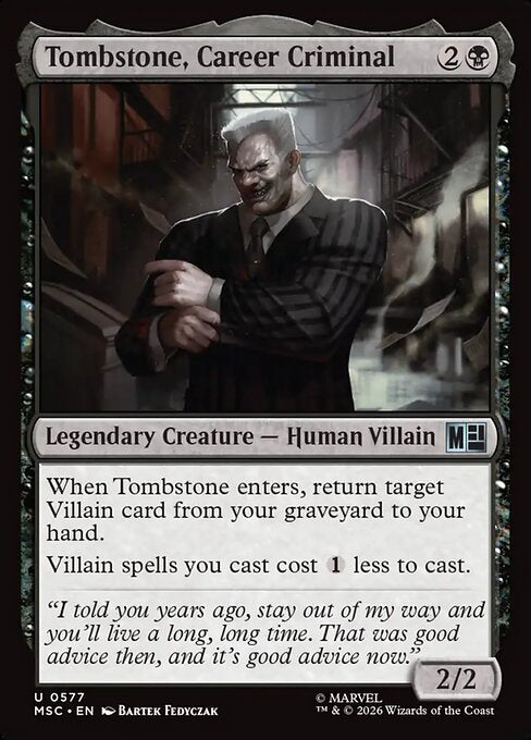 Tombstone, Career Criminal (MSC 577) [Marvel Super Heroes Commander]