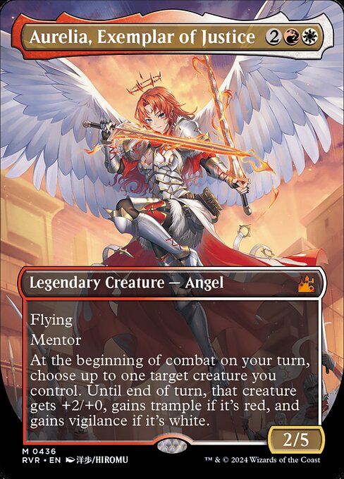 Aurelia, Exemplar of Justice (RVR 436) [Ravnica Remastered]