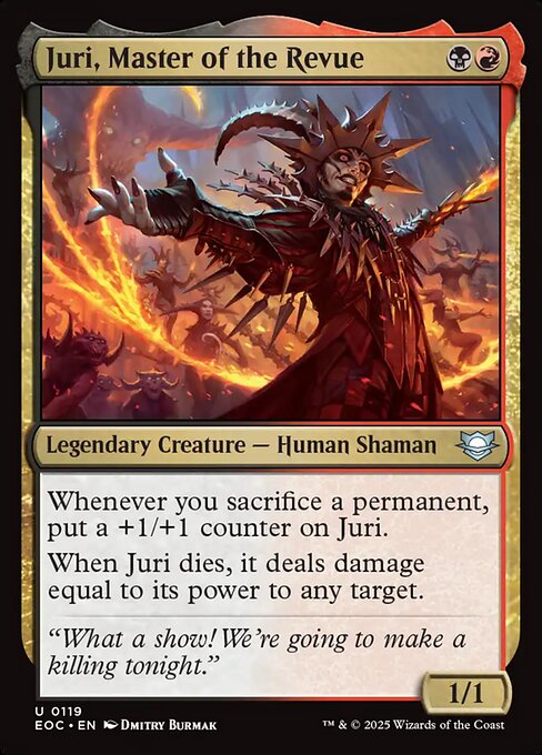 Juri, Master of the Revue (EOC 119) [Edge of Eternities Commander]