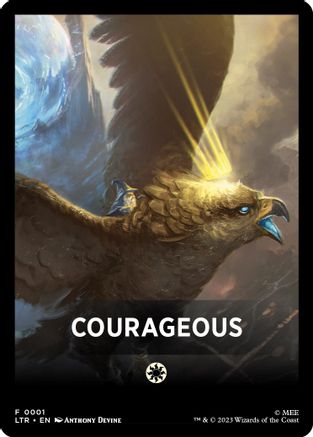 Courageous Theme Card [The Lord of the Rings: Tales of Middle-Earth Tokens]