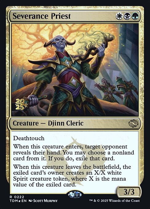 Severance Priest (PTDM 222s) [Tarkir: Dragonstorm Promos]