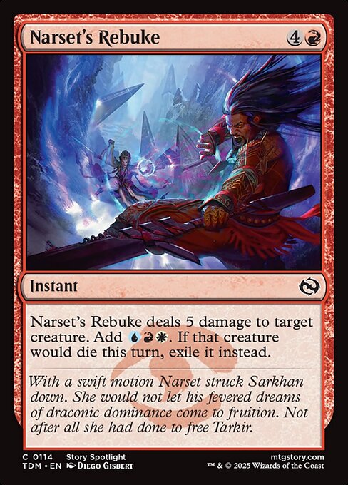 Narset's Rebuke (TDM 114) [Tarkir: Dragonstorm]