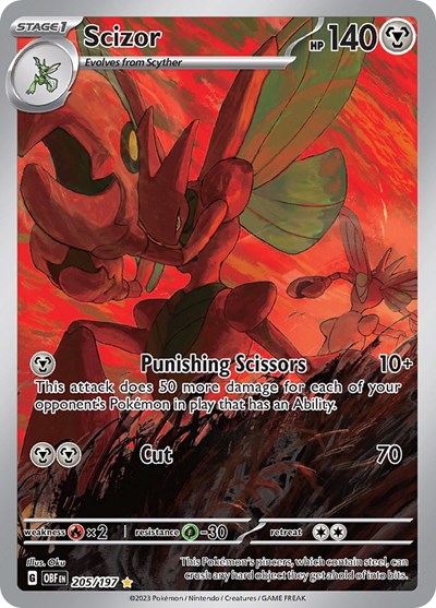 Scizor 205 197 (OBF 205/197) [SV03: Obsidian Flames]