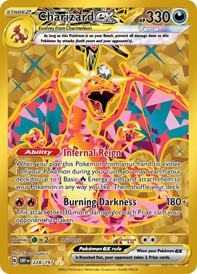 Charizard ex 228 197 (OBF 228/197) [SV03: Obsidian Flames]