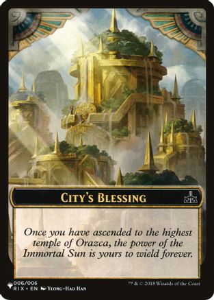 City's Blessing // The Monarch Double-Sided Token [Secret Lair: Angels Tokens]