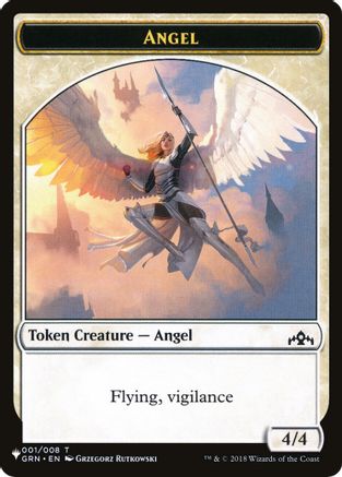 Angel // Warrior Double-Sided Token [Secret Lair: Angels Tokens]