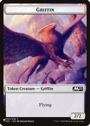 Griffin // Warrior Double-Sided Token [Secret Lair: Angels Tokens]